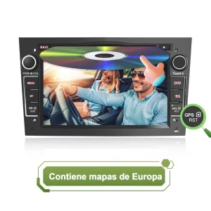 AWESAFE Radio Coche 7 Pulgadas con Pantalla Táctil 2 DIN para Opel, Opel Autoradio con Bluetooth/GPS/FM/RDS/CD DVD/USB/SD, Apoyo Mandos Volante, Mirrorlink y Aparcamiento (Negra)