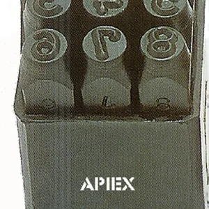 Chiffres à frapper x 9 pièces