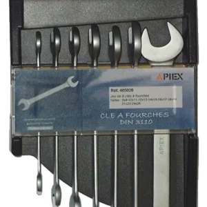 Clés à fourches en jeu de 8