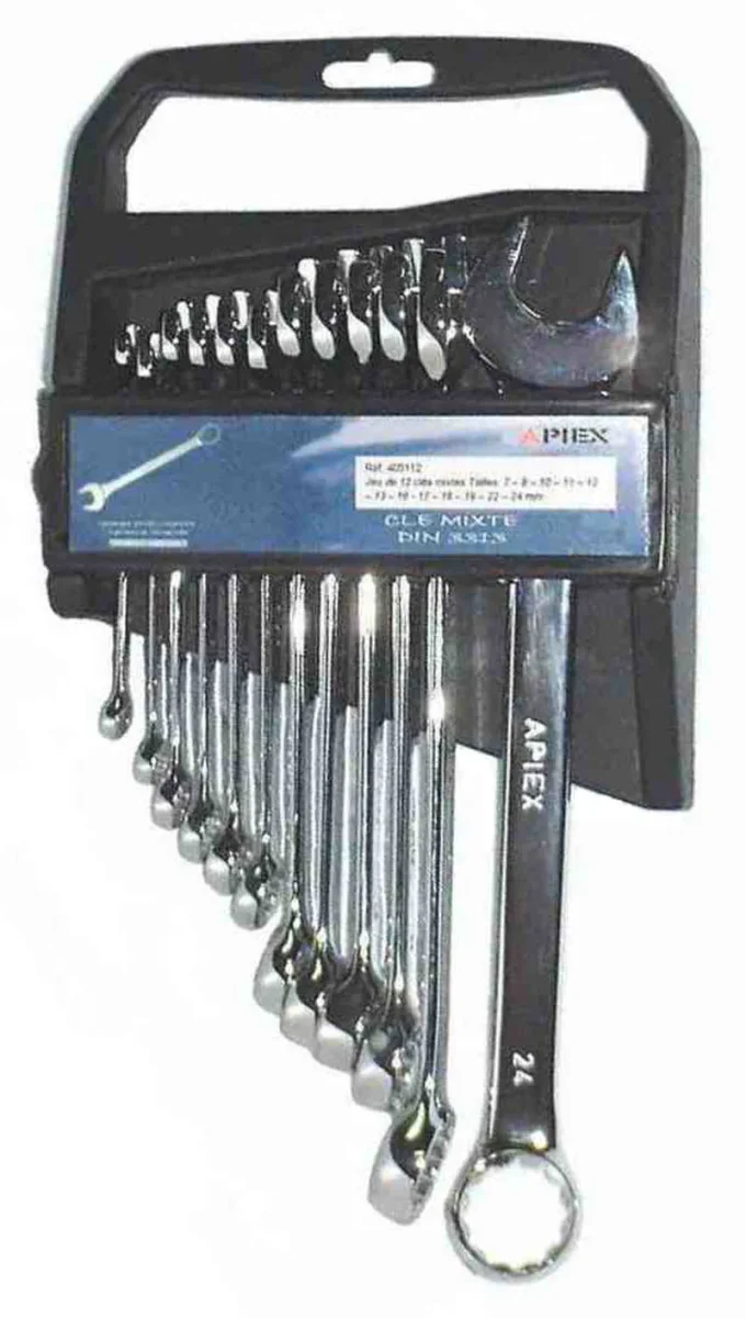 Clés mixtes en jeu de 8 pièces