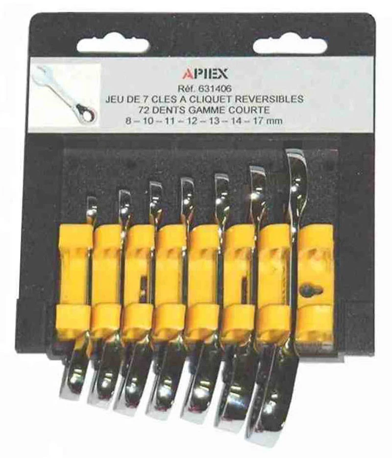 7 Clés mixtes courtes à cliquet – Image 3