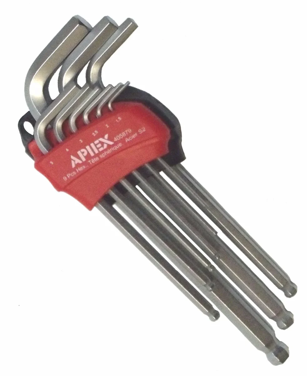 9 Clés mâles coudées 6 pans métriques extra longues – Image 3