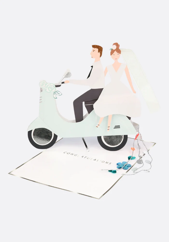 Carte De Mariage En Forme De Scooter 3D – Image 2