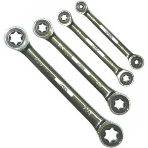 Clé à oeil torx femelle x 4 pièces