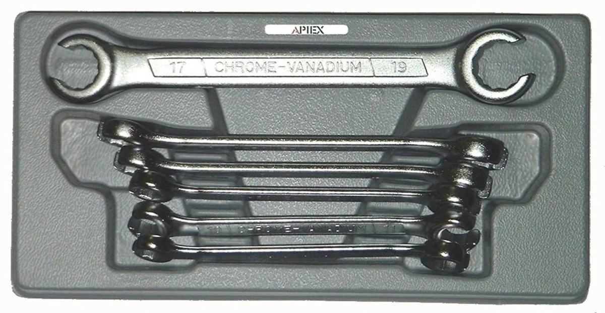 6 Clés à tuyauter 6 pans de 8 à 19 mm – Image 3