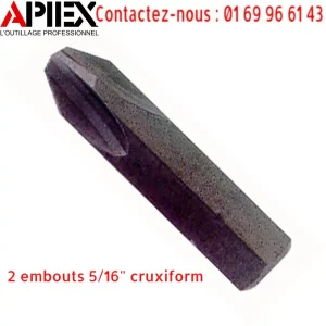 2 embouts 5/16" cruxiform