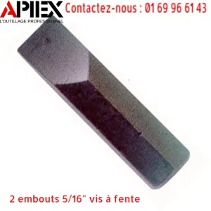 2 embouts 5/16" vis à fente