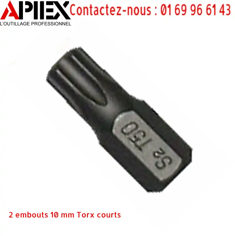 2 embouts 10 mm Torx courts – Image 2