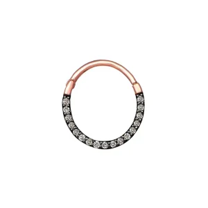 Piercing Hoop Diamants Champagne