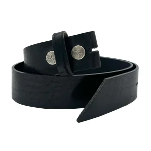 Tige De Ceinture Cuir Preto Noire