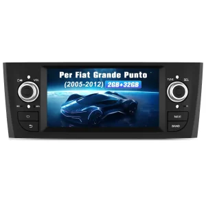 AWESAFE Autoradio Android per Fiat Grande Punto (2005-2012) Sistema di aggiornamento radio touch screen con Wireless Carplay Android Auto, supporto Bluetooth WiFi Navigazione GPS