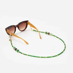 Chaîne De Lunettes Iris Perles Vertes