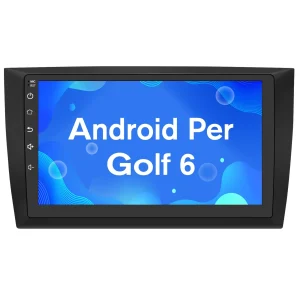 AWESAFE Autoradio Android per VW Golf 6 (2008-2016) Sistema di aggiornamento radio touch screen con Wireless Carplay Android Auto, supporto Bluetooth WiFi Navigazione GPS