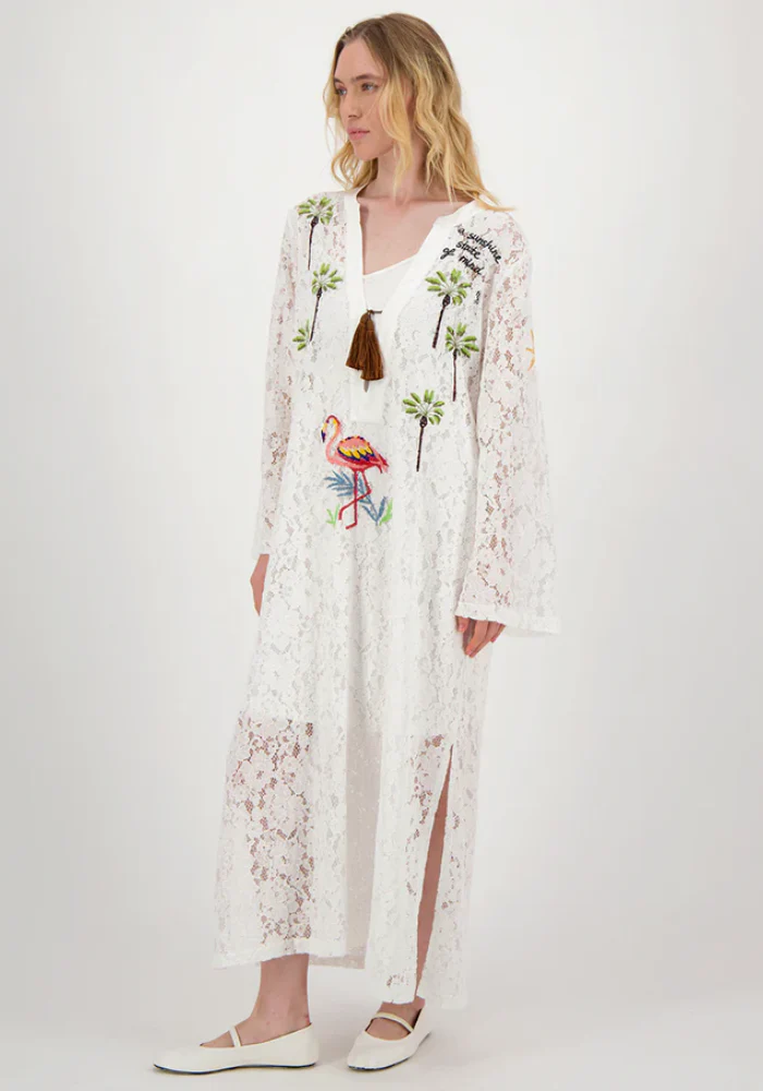 Robe Longue Adela En Dentelle