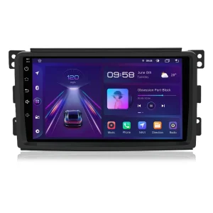 AWESAFE Autoradio Android per Mercedes Benz (2005-2010) Smart Fortwo Sistema di aggiornamento radio touch screen con Wireless Carplay Android Auto, supporto Bluetooth WiFi Navigazione GPS