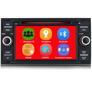 AWESAFE Autoradio Android per sistema di aggiornamento radio touch screen Ford con Wireless Carplay Android Auto, supporto navigazione GPS Bluetooth WiFi
