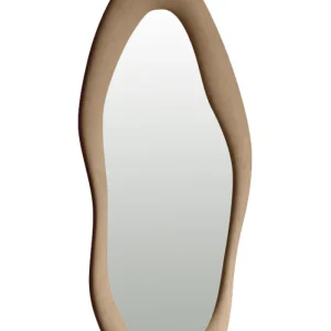 Miroir Velours Osmose Ondulé Beige
