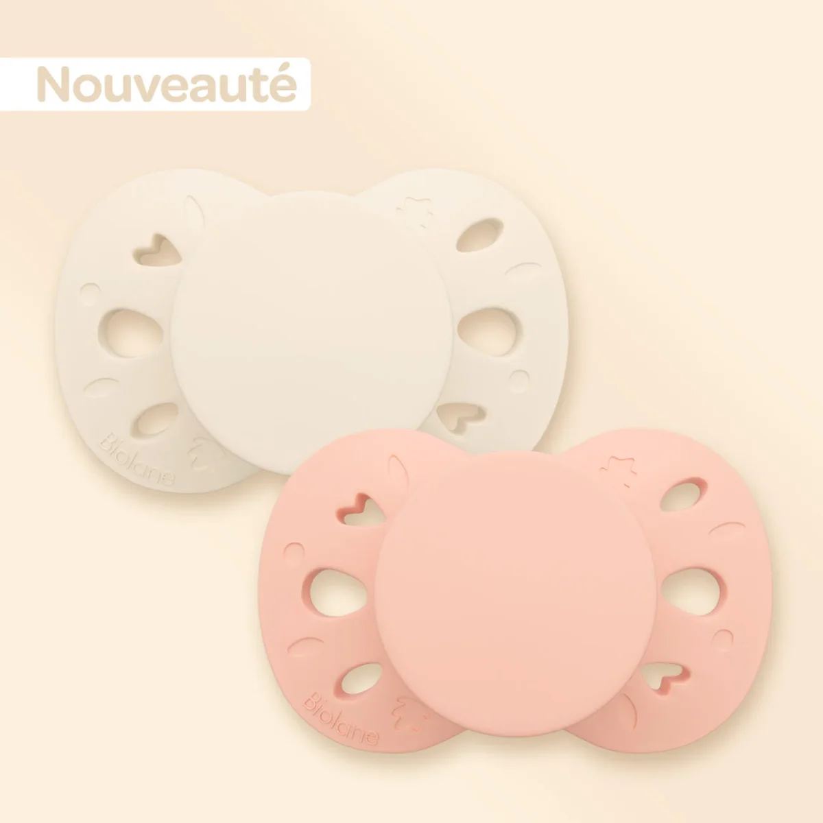 Lot de 2 sucettes anatomiques