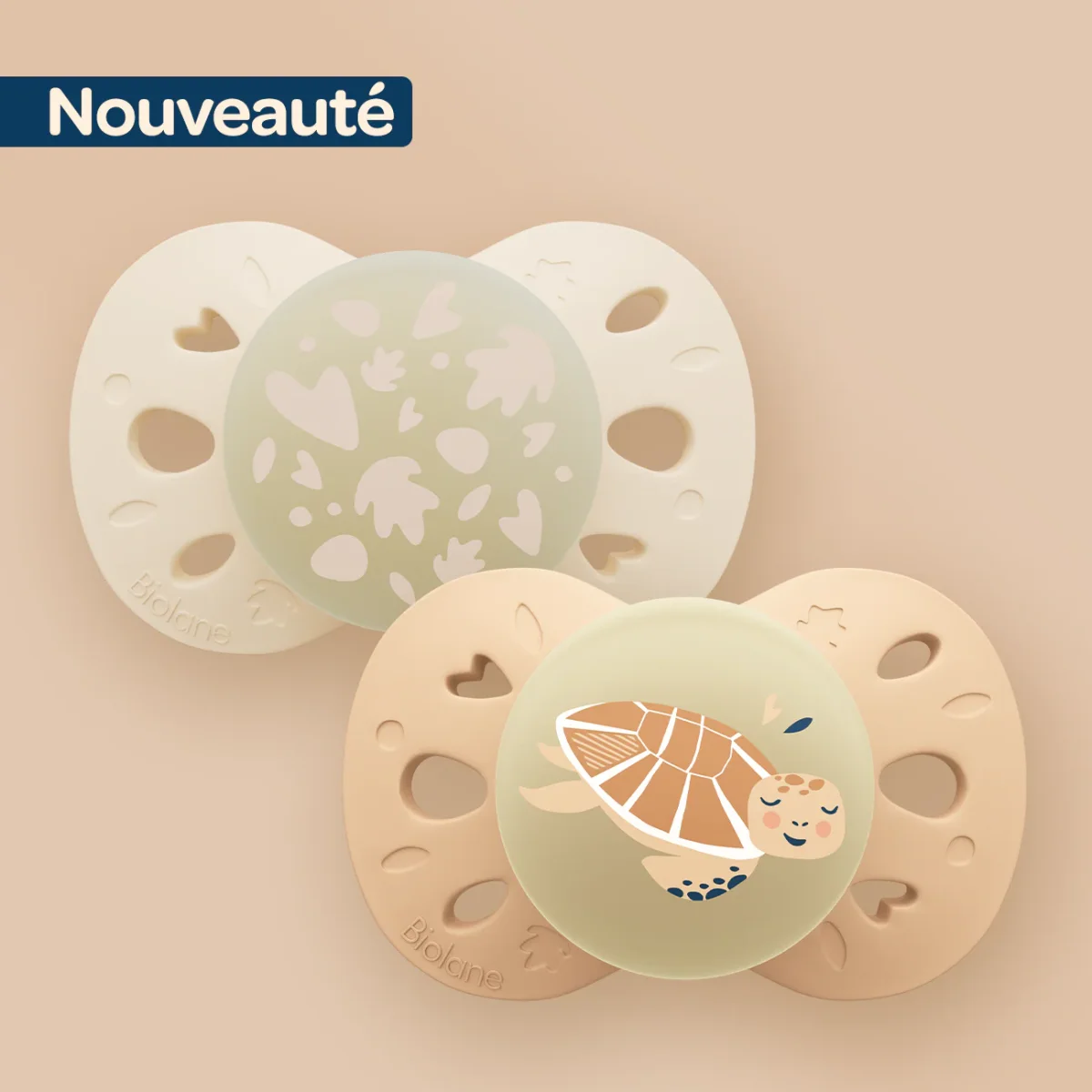 Lot de 2 sucettes nuit anatomiques animaux – Image 2