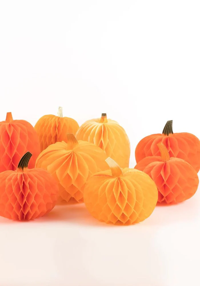 Assortiment 10 Citrouilles En Papier – Image 2