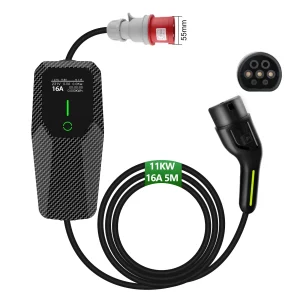 AWESAFE Tragbares EV-Ladegerät for véhicule électrique de type 2Wallbox mobile de 11 KW pour véhicules électriques Degré d'étanchéité lP65/IP55/1P54