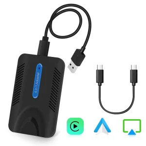AWESAFE Kabelloser CarPlay-Adapter, Apple CarPlay-Dongle für werkseitig verkabelte Apple CarPlay-Autos, Plug & Play