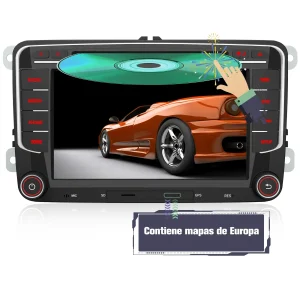 AWESAFE Autoradio Para VW Golf Seat Skoda Sistema Actualización de Radio de Pantalla Táctil con Mirror Link, Soporte Bluetooth WiFi Navegación GPS
