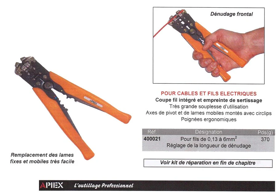 Pince à dénuder automatique pour câbles et fils électriques – Image 3