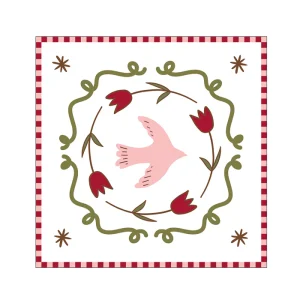 Lot De 20 Serviettes En Papier Colombe Rose