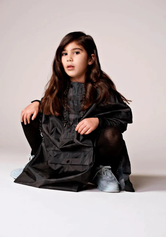 Poncho De Pluie Enfant Back to Black – Image 5