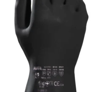 Gants néoprene / latex noir MAPA