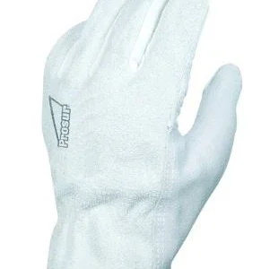 Gants en cuir et croute de bovin