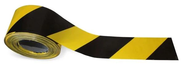 Ruban de signalisation adhésif noir / jaune – Image 2