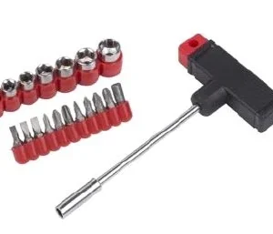 Coffret tournevis en T + douilles et embouts
