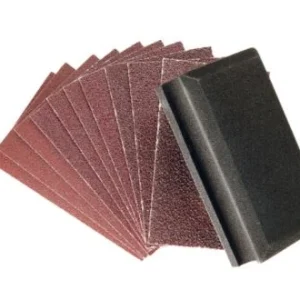 Kit cale à poncer + 9 patins abrasifs