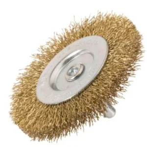 Brosse circulaire à fils ondulés laitonnés ø50