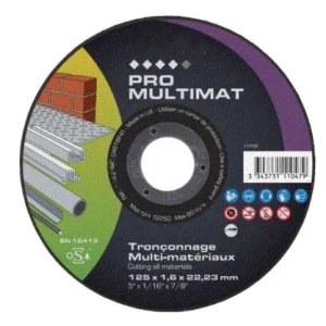 Disque à tronçonner multi-matériaux ø125