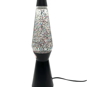 Lampe À Lave Noir À Paillettes