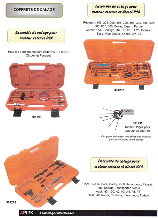 Calage moteur PSA essence en coffret – Image 3