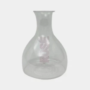 Carafe Bombée En Verre Rosé