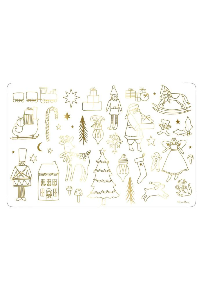 8 Sets De Table A Colorier Blanc Et Doré – Image 5