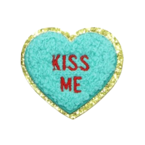 Patch Thermocollant Coeur À Message Kiss Me – Image 3