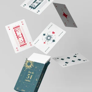 Jeu De 54 Cartes Motifs Cosmiques