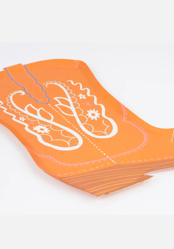 Lot de 8 Assiettes Papier Bottes De Cowboys – Image 5