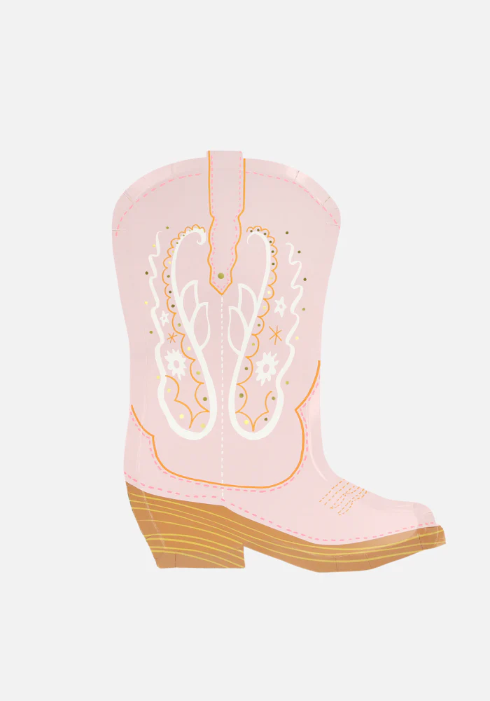Lot de 8 Assiettes Papier Bottes De Cowboys – Image 6