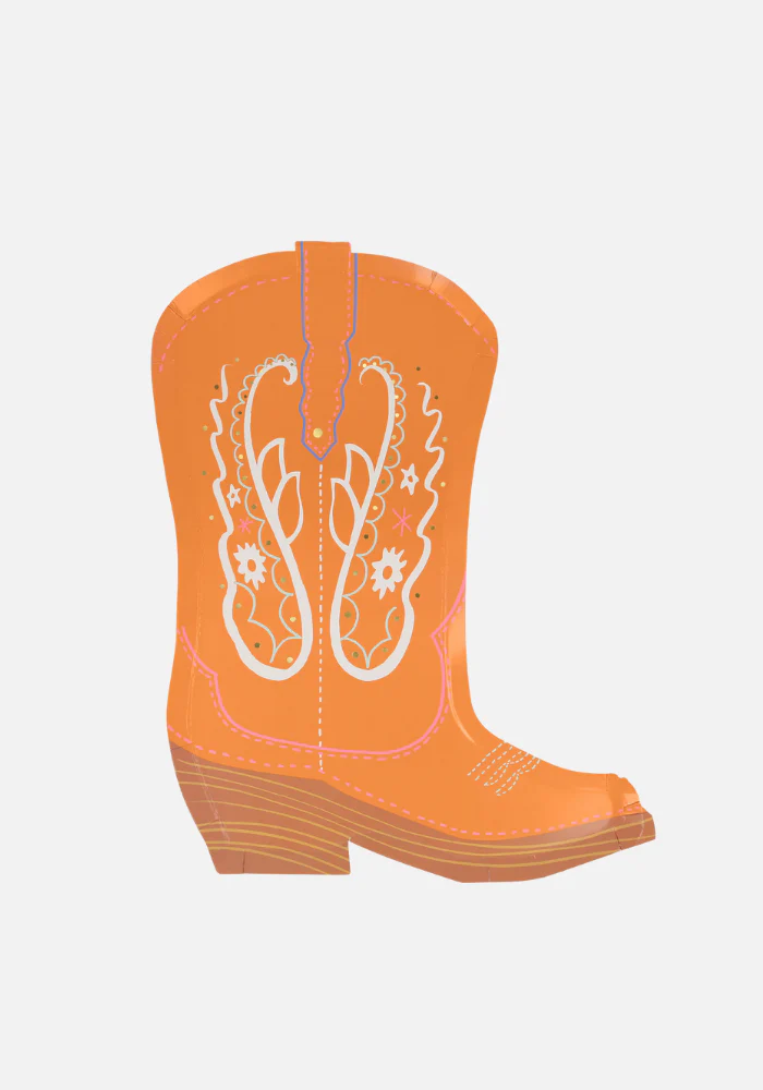 Lot de 8 Assiettes Papier Bottes De Cowboys – Image 8