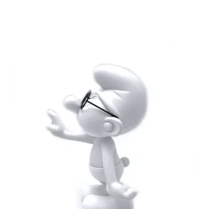 Schtroumpf À Lunettes Blanc Mat