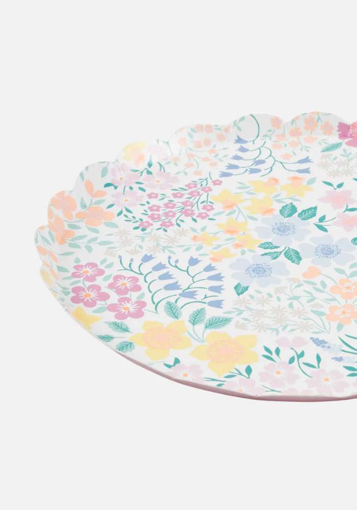 Lot de 8 Grandes Assiettes En Papier Jardin Du Cottage – Image 3