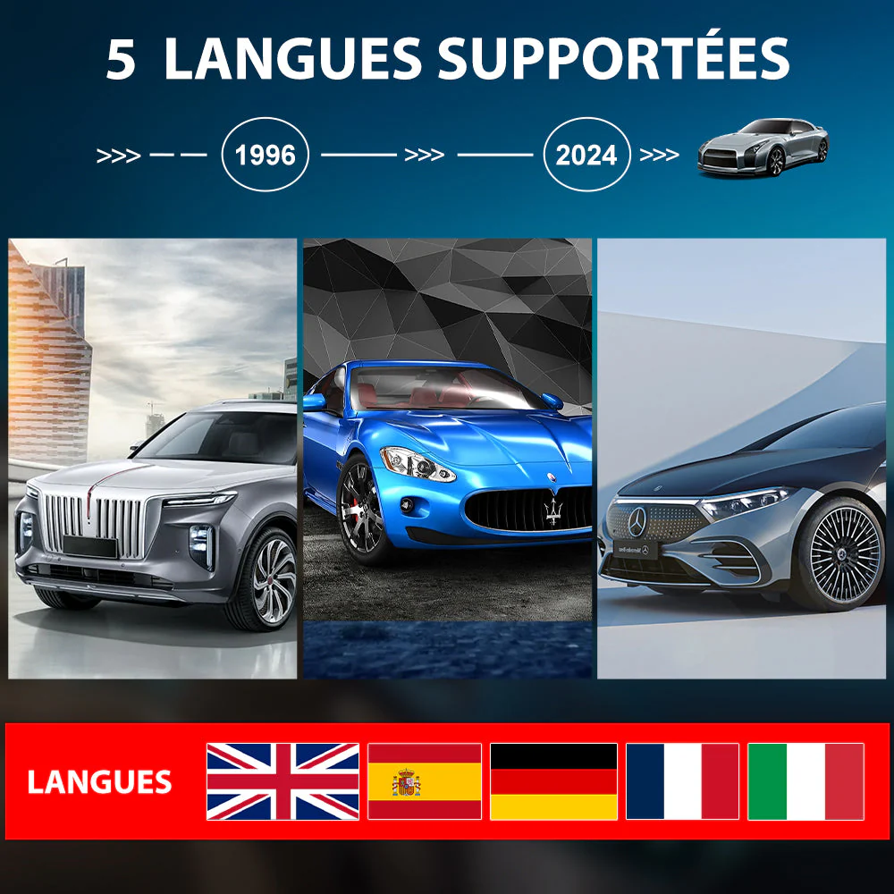 AWESAFE Scanner OBD2 Universel pour Voiture - Écran Numérique, Lecteur de Codes et Outils de Diagnostic Automobile - Compatible avec la Plupart des Véhicules depuis 1996 – Image 8