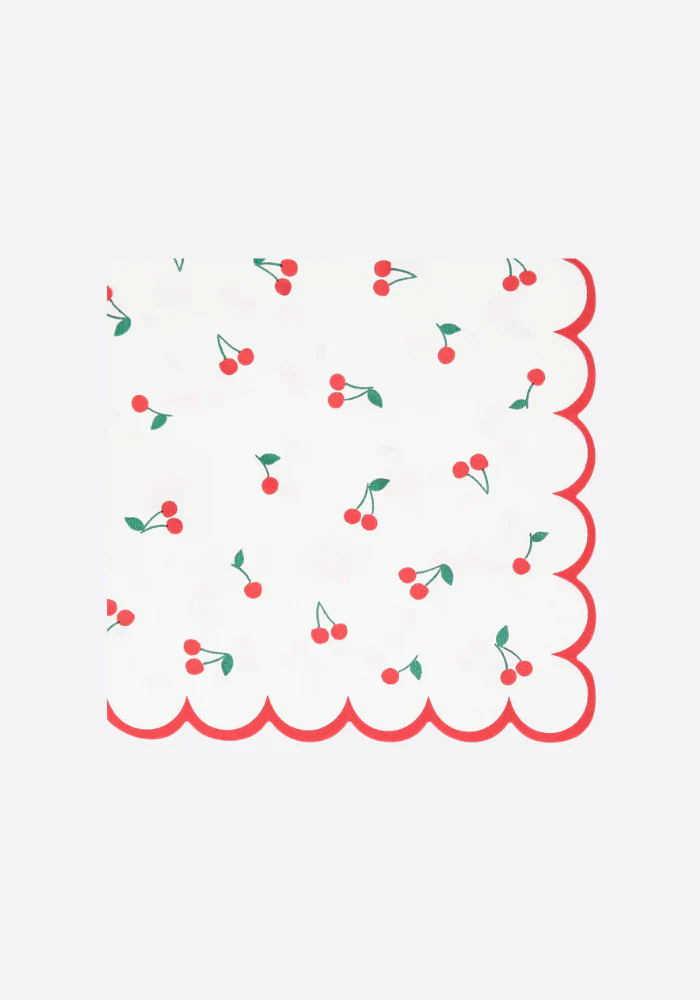 Lot De 16 Petites Serviettes En Papier Cerise – Image 2